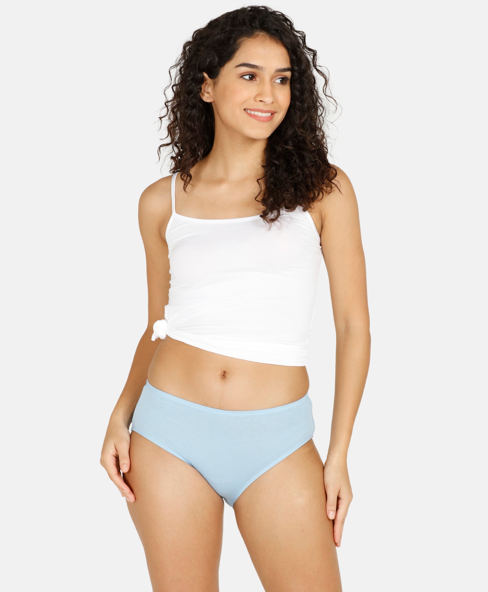 Hipster Inner Elastic Solid Panty - Pack of 3