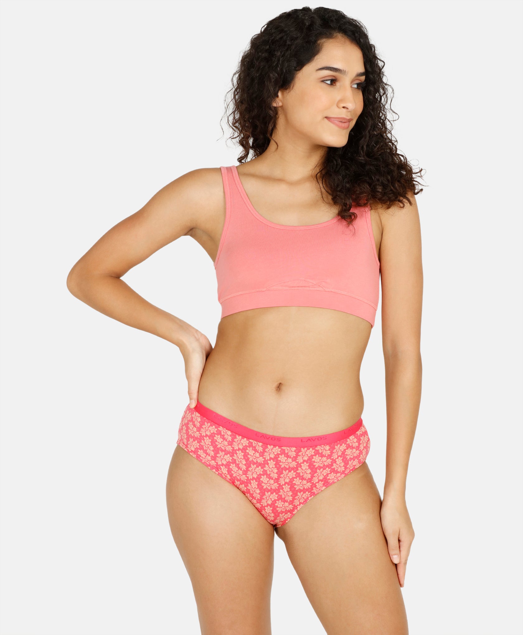 Hipster Outer Elastic Printed Panty - Pack of 3