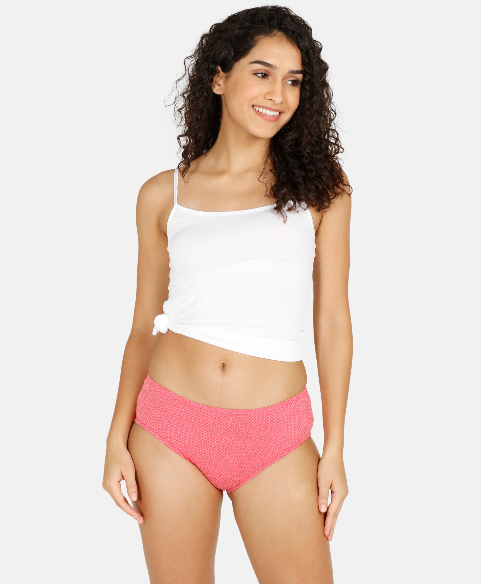 Hipster Inner Elastic Printed Panty - Pack of 5