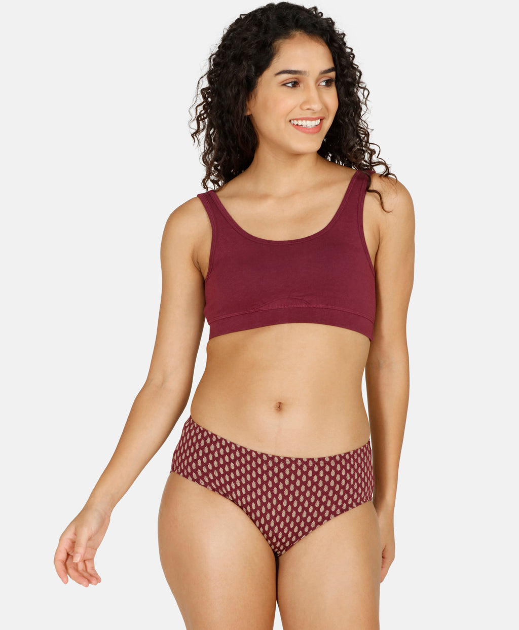 Hipster Inner Elastic Printed Panty - Pack of 5